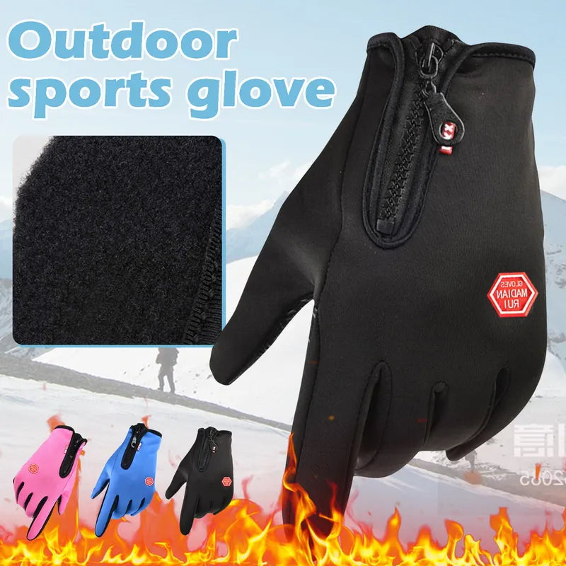 Warm Winter Tactical Gloves for Men & Women - Touchscreen Compatible, Waterproof, Non-Slip for Hiking, Skiing, Fishing, Heating , Cycling, and Snowboarding