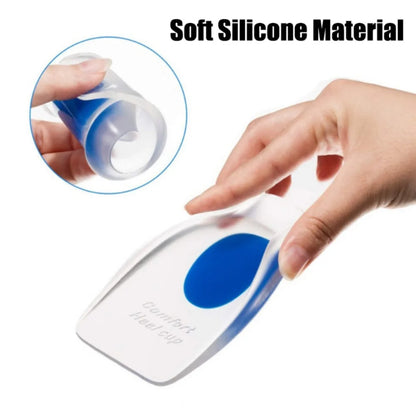 Soft Silicone Gel Insoles for Men and Women - Transparent Heel Pain Relief, Foot Massager Care Shoe Pads, Foot Care Tool