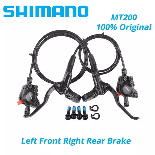 Original Shimano MT200 MTB Hydraulic Disc Brake | MT200 Brakes 2 Piston 3 Finger Steel Lever BL-MT200 | Mountain Bike Essential