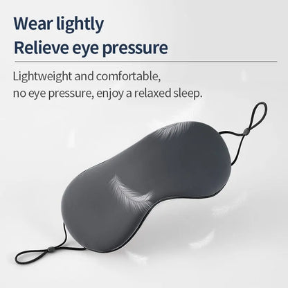 Korean-Style Ice Silk Eye Mask - Dual-Use Warm & Cool, Adjustable, Breathable, Light-Blocking for Travel & Sleep Comfort