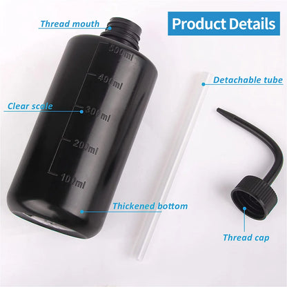 Tattoo Spray Bottle: 250/500ml Plastic Safety Wash Bottles for Lab Tattoo - Squeeze Bottle Tattoo Accessories & Microblading Supplies