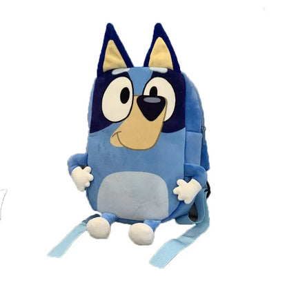 Cartoon Bluey Family Dog Cosplay Backpack - Kawaii Blue and Orange Kindergarten Schoolbag for Children, Perfect Gift