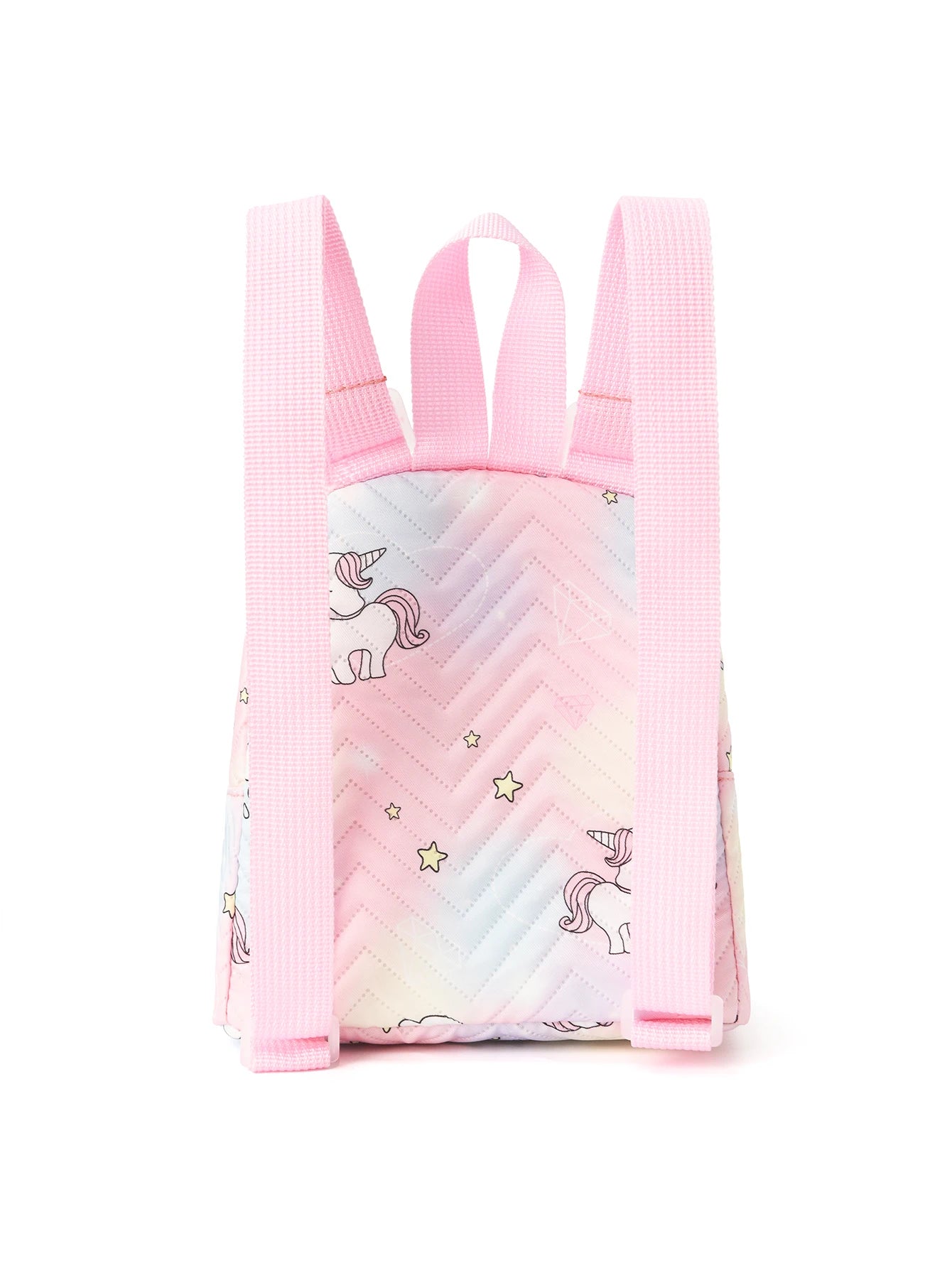 Cute Cartoon Unicorn Diamond Print Backpack - Kids Handbag for Girls - School, Travel, and Holiday Gifts