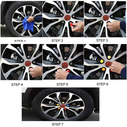 20Pcs Car Wheel Nut Caps - Protection Covers for 17mm/19mm/21mm Auto Hub Screw, Black Tire Bolt Nut Cap, Tyre Decoration