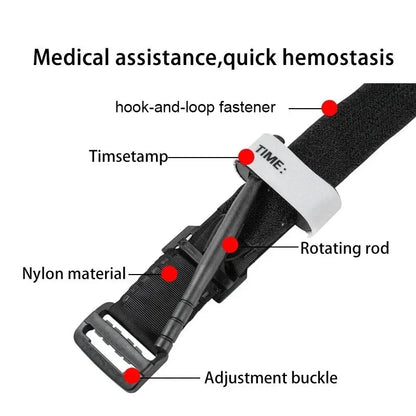 Emergency Tourniquet – Tactical Single-Handed Medical Strap for First Aid – Ideal for Hiking, Camping, Travel, and Outdoor Sports