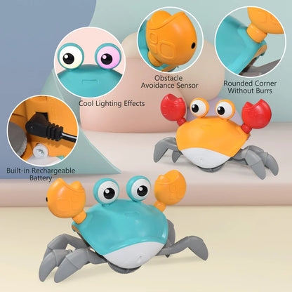 Entertaining Educational Toy: Kids Induction Escape Crab Octopus Crawling Toy - Electronic Musical Pet for Toddlers, Perfect Christmas Gift