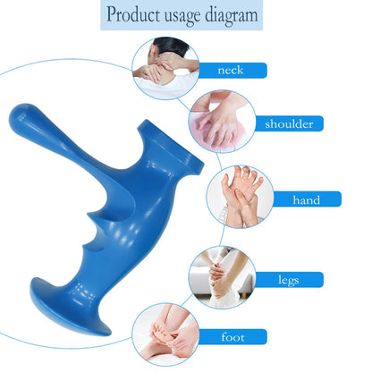 Manual T-Shaped Massager for Deep Tissue Relief & Pain Management | Thumb Finger Pressure Trigger Point Tool