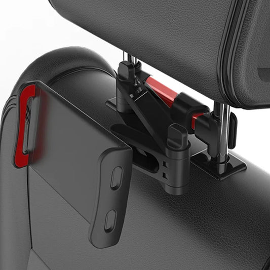 Universal Car Back Seat Headrest Mount Holder: 360 Rotation for iPad Air 4-11 Inch & Mini Tablet PC - Auto Phone Stand