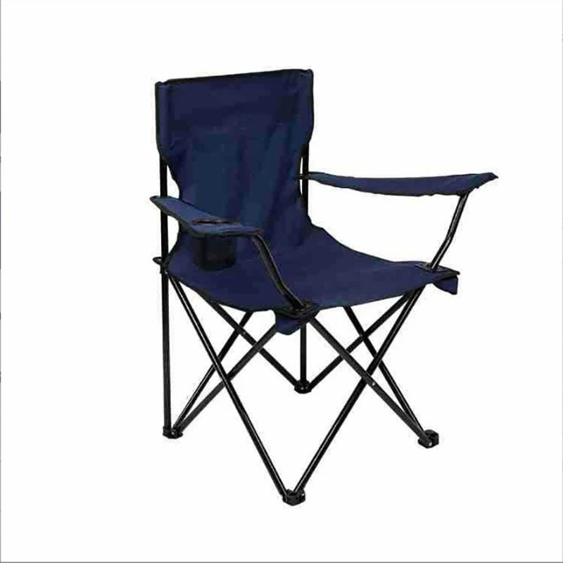 Portable Folding Camping Chair with Carrying Bag - Foldable Design with Hard Arms, Ideal Outdoor Chair for Adults, Lawn, and Camping