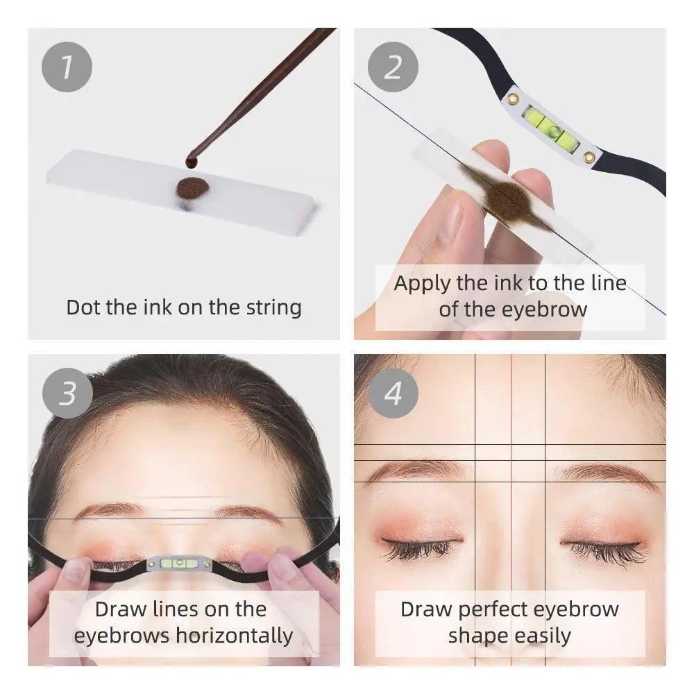 Eyebrow Tattoo Ruler - Professional Microblading Line Marker, Eyebrow Ruler Sticker for More Symmetry and Precision