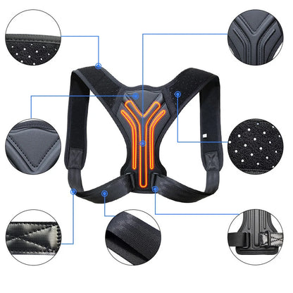 Adjustable Back Posture Corrector Corset - Clavicle Spine Support Belt for Pain Relief and Effective Posture Correction, Train and Support Your Spine