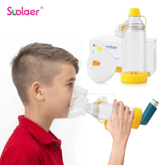 Automizer Spacer Mist Storage Nebulizer Tank - Aerochamber with Mask Cup for Asthma Relief - Baby, Adults, Children