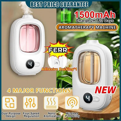 Automatic Aromatherapy Device – Home Air Freshener and Essential Oil Diffuser – Rechargeable Humidifier