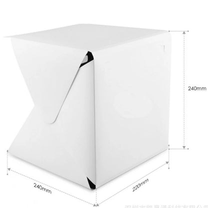 Mini Lightbox Photo Studio: 23*22*24cm Photography Box with Multiple Color Backdrops - Light Studio Shooting Tent Kit