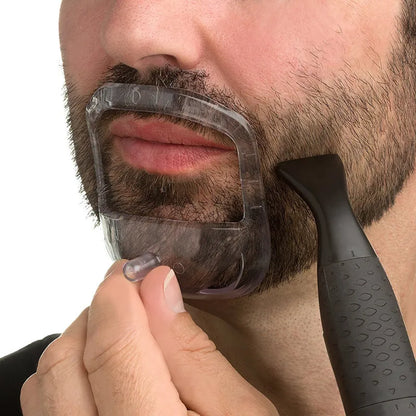 5pcs/set Transparent Beard Styling Tool - Mustache Shaping and Shaving Template for Men