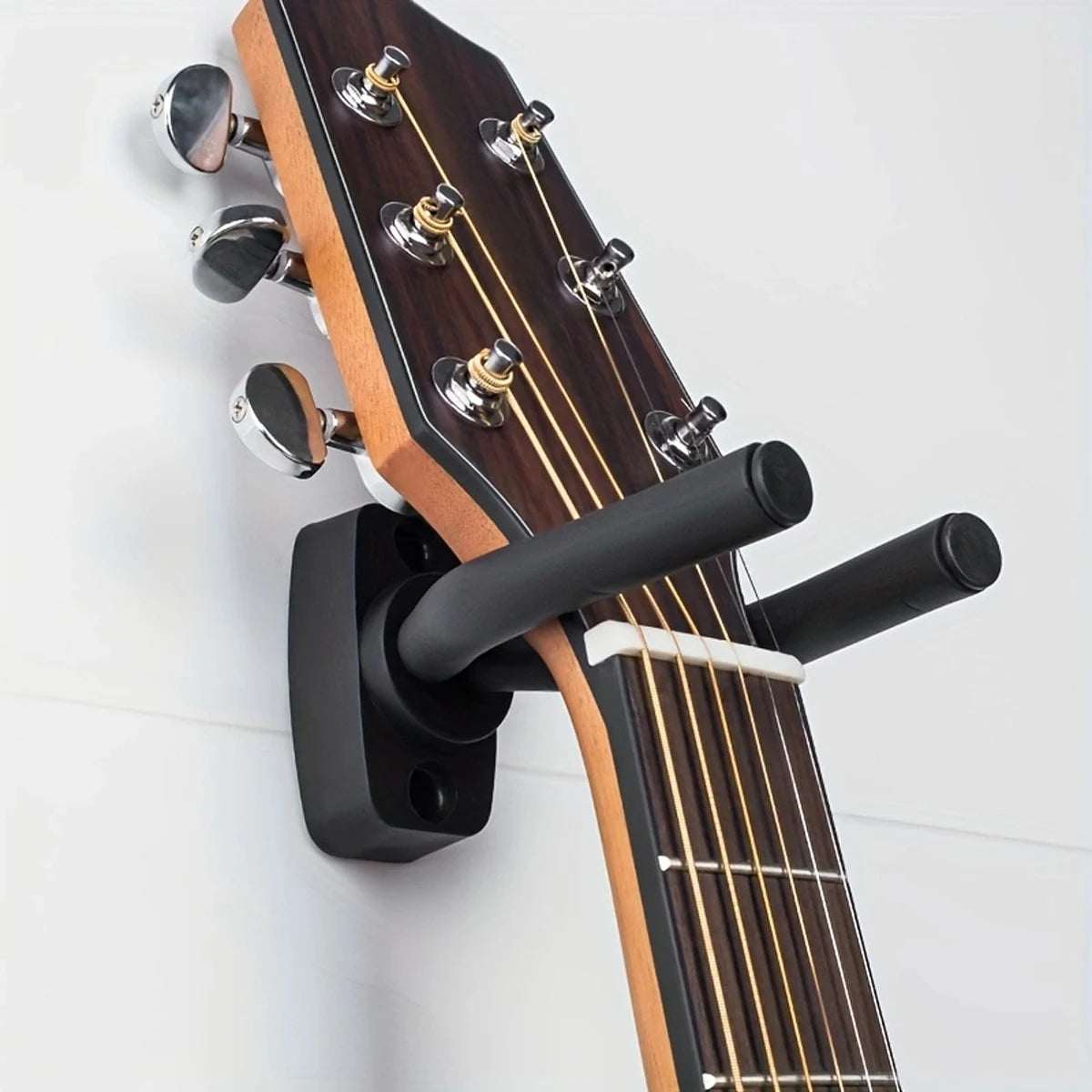 Versatile Guitar Wall Mount Hanger – Metal Hook for Electric, Classical, Folk, and Bass Guitars