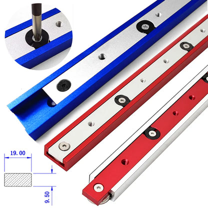 Durable Aluminium Alloy T-Tracks Slot & Miter Bar Slider: Woodworking Tool for Table Saw Miter Gauge Rod - Long-lasting Performance