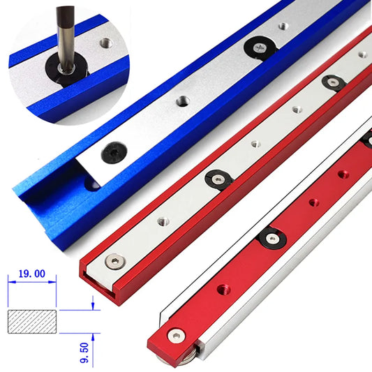 Durable Aluminium Alloy T-Tracks Slot & Miter Bar Slider: Woodworking Tool for Table Saw Miter Gauge Rod - Long-lasting Performance