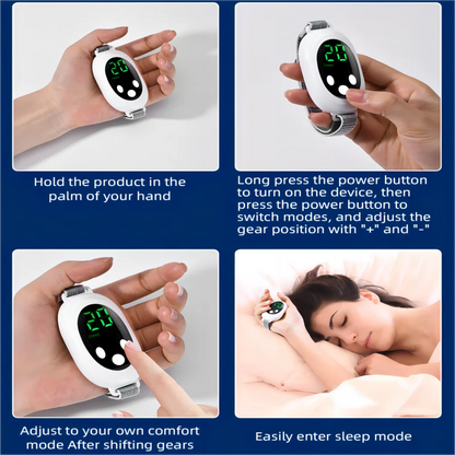 New Microcurrent Sleep Aid Device - EMS Sleep Machine for Insomnia Relief, Stress and Anxiety Reduction, Palm Pulse Massager