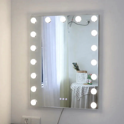 Hollywood Makeup Mirror with LED Bulbs – Desktop Vanity Mirror for Professional Makeup, Available in 4, 6, or 10 Bulbs