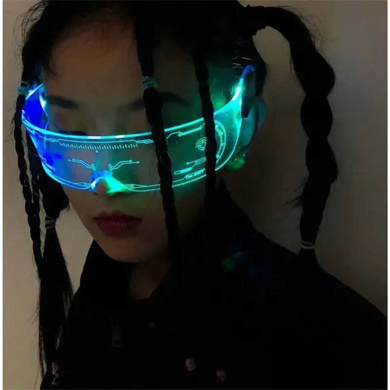 Upgraded Seven Color LED Luminous Glasses for Parties, Bars, Music Festivals, Christmas & Sci-Fi Events