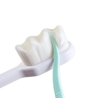 Environmentally Friendly Ultra-fine Soft Toothbrush: Deep Cleaning Brush for Adults & Kids - Manual Oral Care Toothbrush