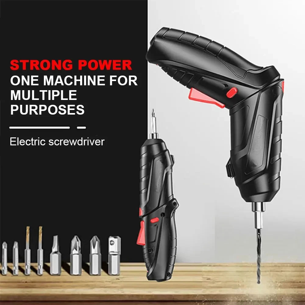 16pcs Cordless Electric Screwdriver - Rechargeable Lithium Battery Mini Drill, 3.6V Power Tools Set for Household Maintenance Repair