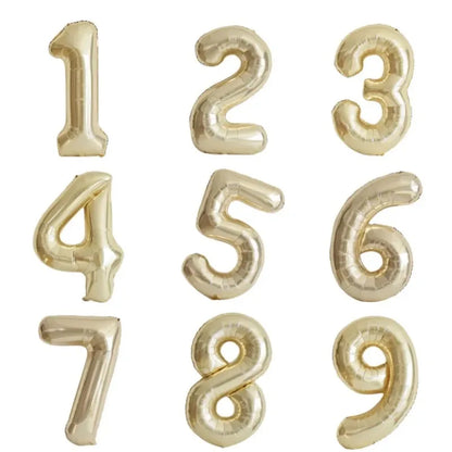 40 Inch Big Foil Number Balloons (0-9) - Helium Birthday Balloons for Happy Birthday, Wedding, and Party Decorations