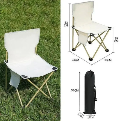 Hot Portable Folding Camping Chair – Ultralight Leisure Seat for Hiking, Picnics, Beach and Fishing, Travel-Friendly