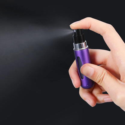 Portable Refillable Atomizer Perfume Spray Bottle | 5/8ML Travel Cologne Dispenser | Aluminum Perfume Liquid Holder