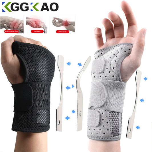 Adjustable Carpal Tunnel Wrist Brace | Wrist Support Compression Wrap for Arthritis & Tendinitis Pain Relief