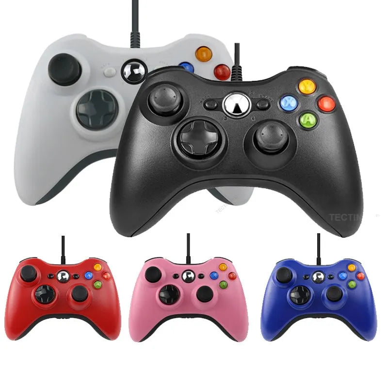 USB Wired Controller for Xbox 360 and 360 Slim, Gamepad Joystick for Microsoft Xbox 360 Console, PC Windows 7/8/10/11