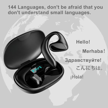 2024 Smart Voice Translator Earphones - Wireless Bluetooth Headphones with Real-Time Translation in 144 Languages