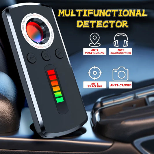 Professional Hidden Camera Detector - Anti-Spy Gadget with Wireless Signal, Car GPS, Infrared Search, Wiretapping, and Bug Mini Device Hunter