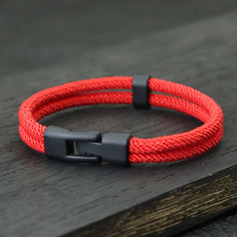 New Fashion Men’s Double Layer Thread Bracelet | Detachable & Stackable Leisure Accessories | Hombre Erkek Bileklik