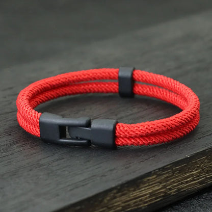 New Fashion Men’s Double Layer Thread Bracelet | Detachable & Stackable Leisure Accessories | Hombre Erkek Bileklik