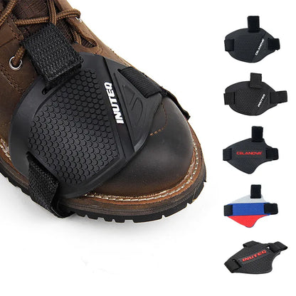 Motorcycle Shift Pad Rubber Boot Protective Cover: Adjustable Shifter Shield Anti-Slip Shoe Protection for Motorcycle Riders