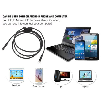 Flexible Waterproof Mini Industrial Endoscope Camera: MM Class, Adjustable for Mobile Phones