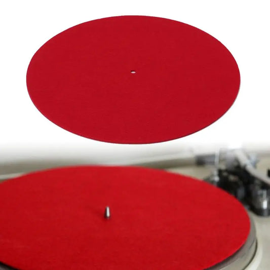 Enhanced Sound Experience: 3mm Thick Felt Turntable Platter Mat - Audiophile Slip Mat for LP Vinyl Records, Premium Replacement Accessory