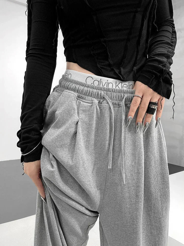 High-Waisted Slimming Harem Pants for Women - Loose-Fit, Wide-Leg Bloomers, Trendy Spring and Autumn Fashion