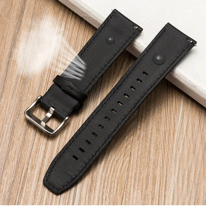 Leather Watch Band for Apple Watch Series 8/7/6/5/4/3/SE - 49mm, 44mm, 45mm, 42mm, 38mm, 40mm, 41mm - Stylish Bracelet for Men and Women