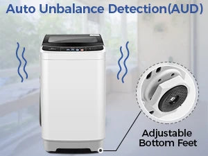 Portable 20lb Washer and Dryer Combo - 2.8 Cu.ft Capacity with 10 Programs and 8 Water Level Selections