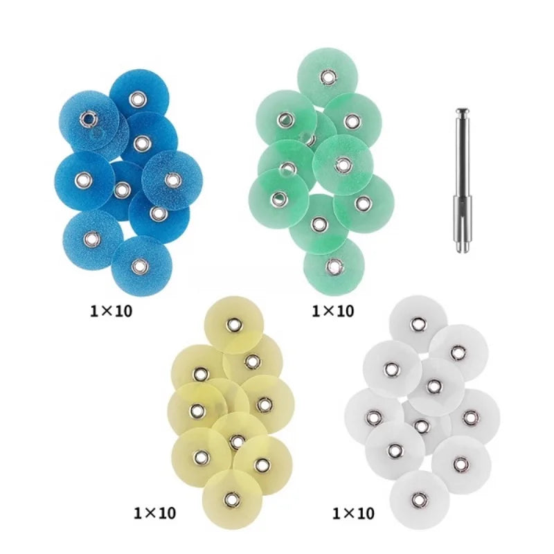 Dental Composite Polishing Disc Set: 40pcs or 80pcs/Box - Includes Gross Reduction Contouring Mandrel Stripes for Precision Dental Work