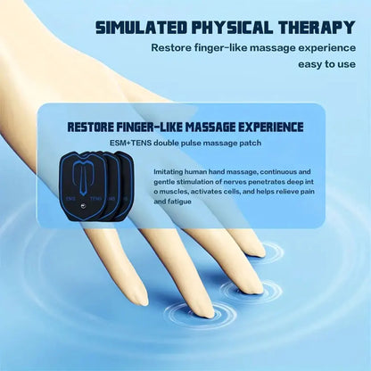 Professional EMS Electric Muscle Stimulation Tens Unit: Pulse Impulse Mini Massager - 6 Modes for Full Body Physiotherapy