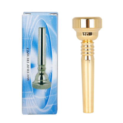 17C Golden Trumpet Mouthpiece: High-Quality Brass Instrument Accessory - Gold Plated for Superior Tone