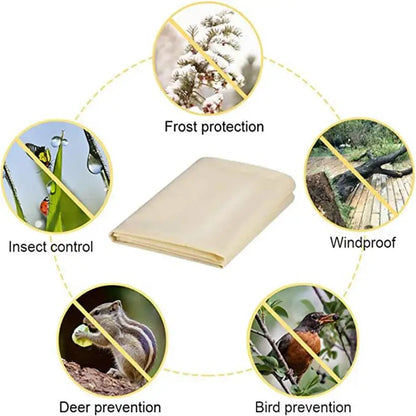 Winter Plant Warm Cover: Keep Your Outdoor Plants Safe with 1pc Non-woven Anti Freezing Bag