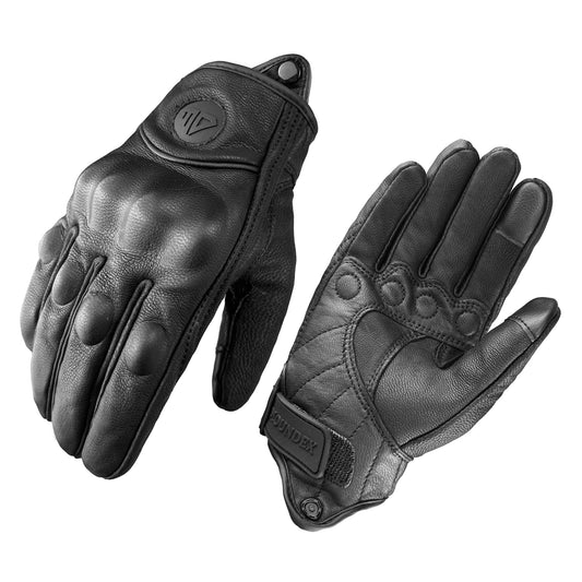 Motorcycle Gloves – Leather Cycling Winter Gloves for Men and Women, Motorbike, ATV and Motorcross, S-3XL, Bicycle Protection