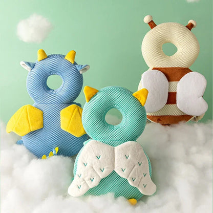 Angel Bee Cartoon Toddler Baby Head Protector: Safety Pad Cushion - Prevent Injuries with Protective Headgear for 1-3T