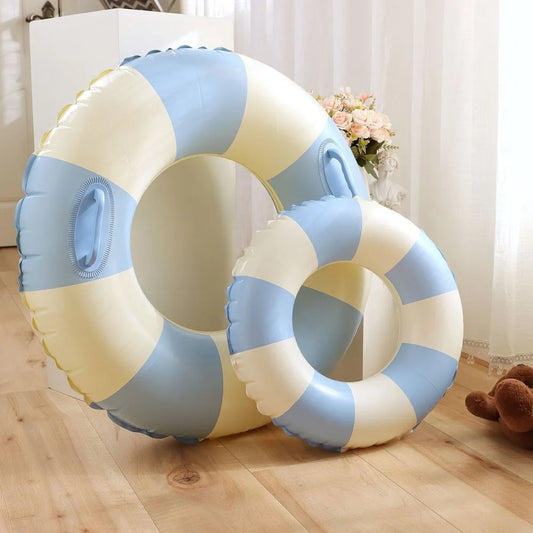 Rooxin Donut Swimming Ring - Inflatable Pool Float for Teens, Kids, and Babies, Water Play Pool Toy