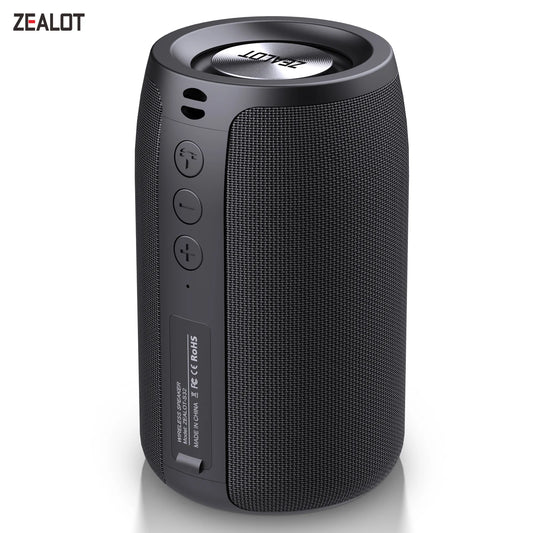 ZEALOT S32 Mini Portable Bluetooth Speaker - HIFI Subwoofer with FM Radio, TF Card, TWS, and USB Support